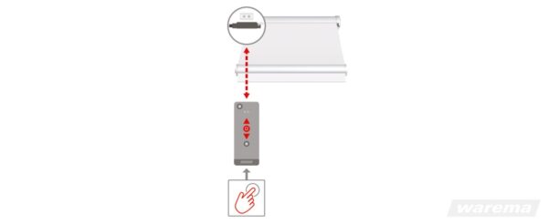 Paket für Terrassen-Markisen mit einem Ausfall von 1,5 bis 4 m, Bedienung durch Handsender basic