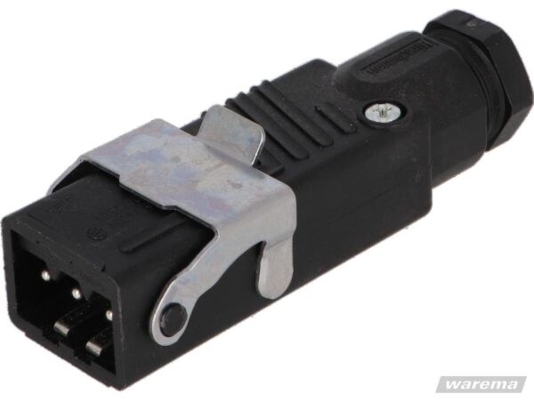 Stecker STAS 3 schwarz, mit Bügel