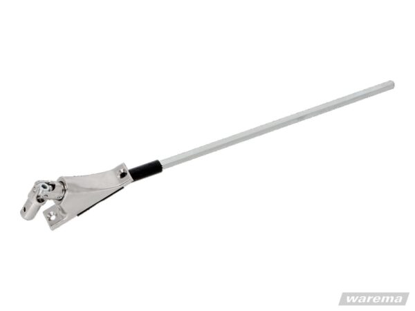 Gelenklager mit thermische Trennung, 0 - 45 Grad, mit Zapfen D12,9 mm, 6 mm Vierkant 300 mm