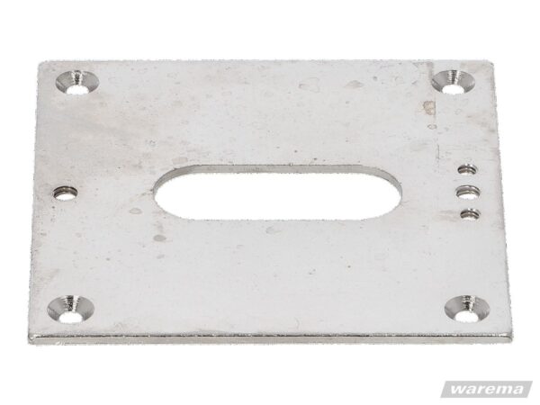 WAREMA Unterlegplatte 85x85x2 mm, verchromt #521001 – Bild 2